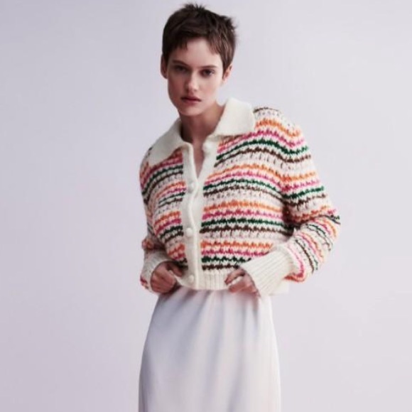 Zara strip knit cardigan - Picture 5 of 14
